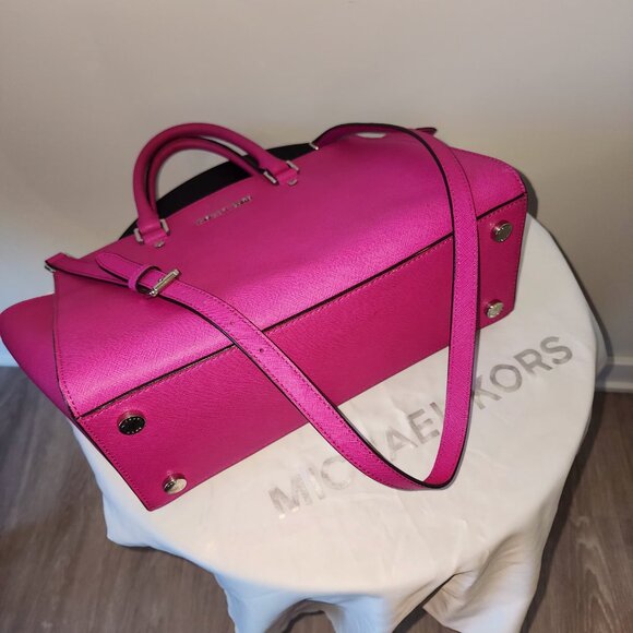 Michael Kors Selma Saffiano Leather Satchel - Picture 4 of 4